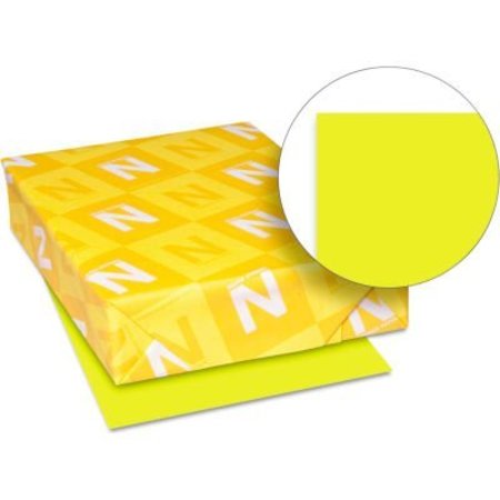 WAUSAU PAPERS Neenah Paper Astrobrights Colored Card Stock 22791, 8-1/2" x 11", Sunburst Yellow„¢, 250/Pack 22791
